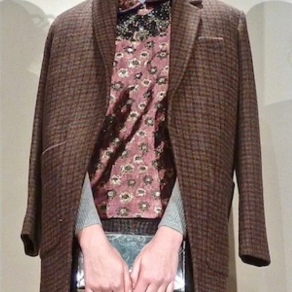 J.CREW COLLECTION Wool Coat Brown Blazer Plaid 8